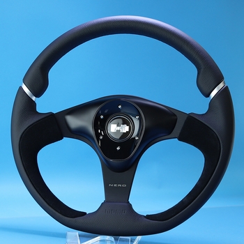 MOMO NERO STEERING WHEEL  ("H1" Horn Button sold separately). 