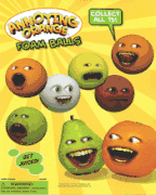 2" Annoying Orange Sponge Balls Tomy Capsules 200 pcs