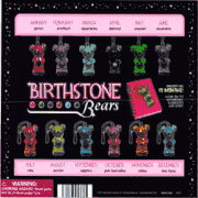 Birthstone Bears Key Chains 2" Toy Capsules 250pcs