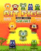 Bit Figs Safari Animals Series 3 1" Toy Capsules 250pcs