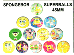Sponge Bob 45mm Super Balls 50 balls per bag