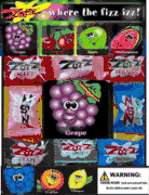 Zotz Fizz Candy 1" Toy Capsules 250pcs