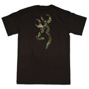 Browing Buckmark Mossy Oak Tee - Black