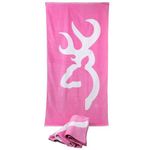 Browning Buckmark Pink Beach Towel