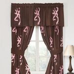 Browning Buckmark Pink & Brown Valance