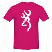 Browning Fuchsia Tee - White Buckmark