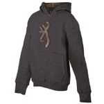 Browning Mossy Oak Camo Buckmark Youth Hoodie - Gray
