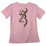 Browning Mossy Oak Camo Ladies Pink T-Shirt