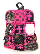 Camouflage Cross Backpack Pink