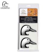 Ducks Unlimited 2 Pack Silver 3-D Auto Decals