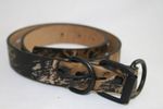 Genuine Leather Mossy Oak Camouflage Dog Collar - S-XL