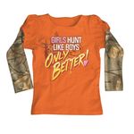 Girl Hunt Better, Youth Realtree Shirt