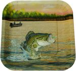Gone Fishin' Fishing Theme 9" Paper Plate