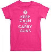 Keep Calm & Carry Guns - NRA - Pink