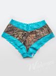 Mossy Oak Camo Aqua Lace Boy Short Panties