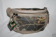 Mossy Oak Camouflage Leather Waist Pack, Fanny Belt Pack