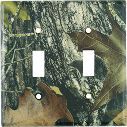 Mossy Oak Camouflage Light Switch Cover - Double