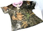 Mossy Oak Camo & Pink Girls Shirt