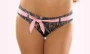 Mossy Oak Camouflage & Pink Swim Bottom