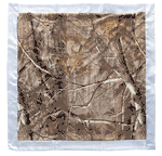 Realtree Baby Blanket, Blue Satin Trim