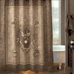 Whitetail Ridge Fabric Shower Curtain