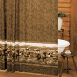 Wild Horses Fabric Shower Curtain