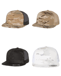 YP Classics Camo Flat Billed Trucker Hat