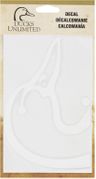 Ducks Unlimited Duckhead White 6" Decal