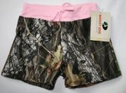 Mossy Oak Camo & Pink Girl's Shorts