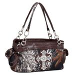 Mossy Oak Camo Rhinestone Cross Purse