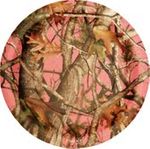 Next Pink Camouflage Party Plates 9" 