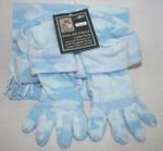 Blue Camo Youth Fleece Hat, Gloves & Scarf