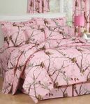 Realtree AP Pink Camouflage Comforter Bedding Set