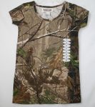 Realtree APG Camouflage Girls Short-sleeved Shirt