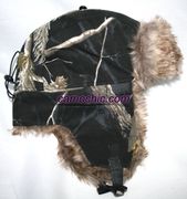 Realtree Black Camo Faux Fur Trapper Hat
