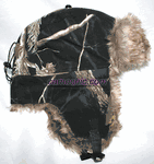 Realtree Black Camo Faux Fur Trapper Hat