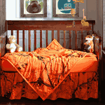 Realtree Blaze Orange Baby Crib Set
