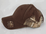 Realtree Camouflage Brown Frayed Hat