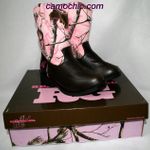 Realtree Girl Pink Camo Cowgirl Boots