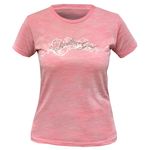 Realtree Girl Script Burnout Super Lite Fitted Tee-Pink