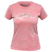 Realtree Girl Script Burnout Super Lite Fitted Tee-Pink