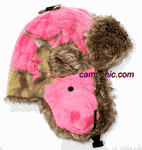 Realtree Hot Pink Trapper Bomber Hat