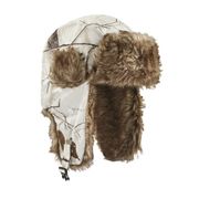 Realtree Snow Trapper Faux Fur Hat - White