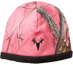 Realtree Stretch Fleece Beanie Hat - Reversible, Pink