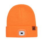 Rechargeable Lighted Beanie - Orange or Black