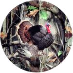 Turkey Party Paper Plates - Camo 7"