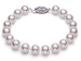 White Japanese Akoya Cultured Pearl Bracelet 7-7.5mm A+ Quality