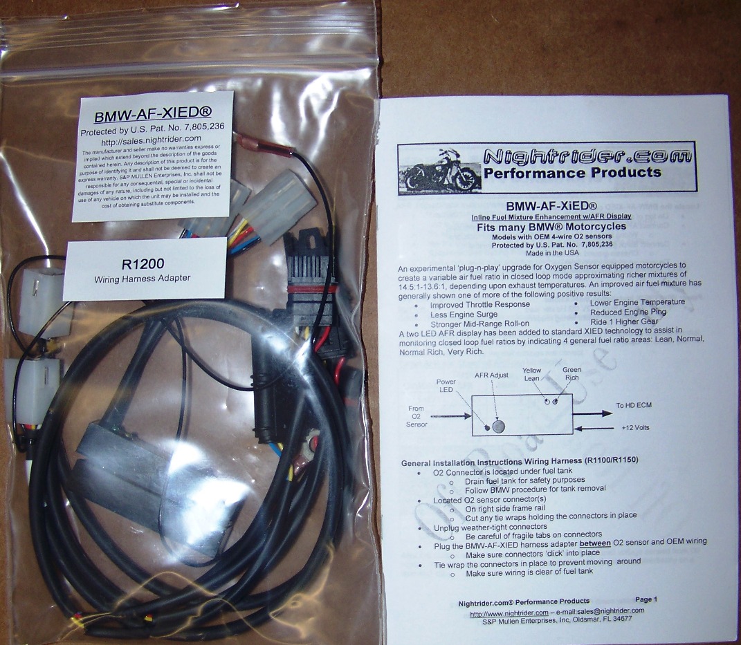 AF-XiED For BMW R1200 Hexhead, Camhead & K1600 O2 Sensor Manipulator