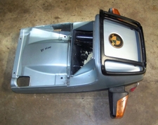 K100 Tail Section Upper & Lower Halves, Gray/Green W/Turn Signals, Up To 9/85