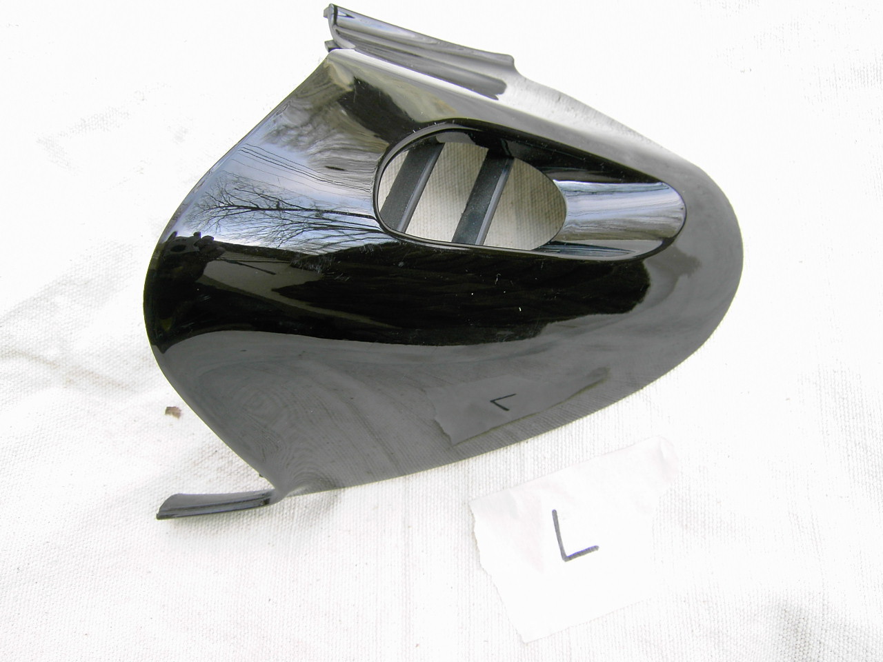 K1200LT Left Side Mirror Trim, Black